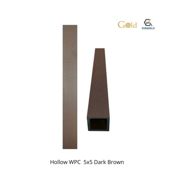 Hollow WPC 5x5 Dark Brown