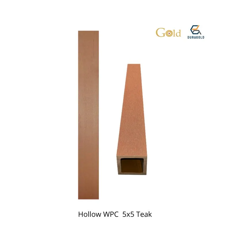 Hollow WPC 5x5 Teak