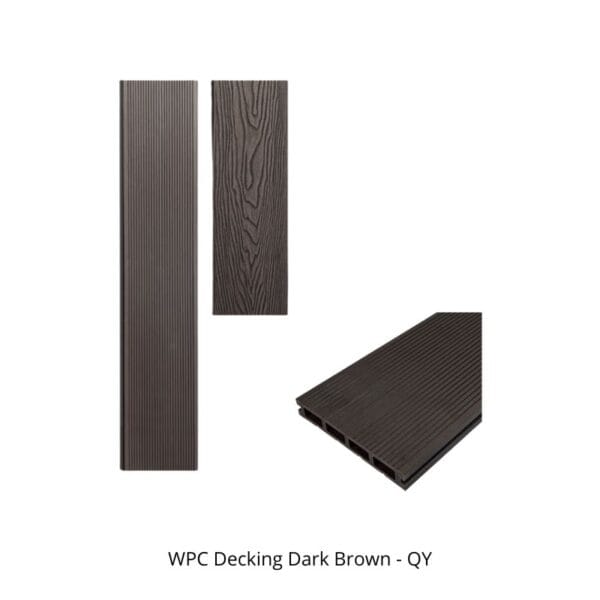 WPC Decking Dark Brown - QY